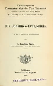 Tapa de Das Johannes-Evangelium