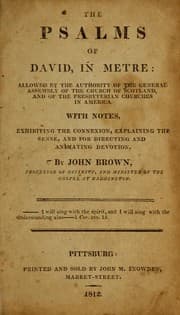 Tapa de The Psalms of David in metre