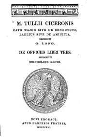 Tapa de Cato Major, sive, De senectute: Laelius, sive, De amicitia