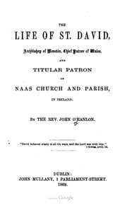 Tapa de The life of St. David