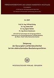 Tapa de Steigerung der Genauigkeit und Betriebssicherheit bei den elektrochemischen Bearbeitungsverfahren