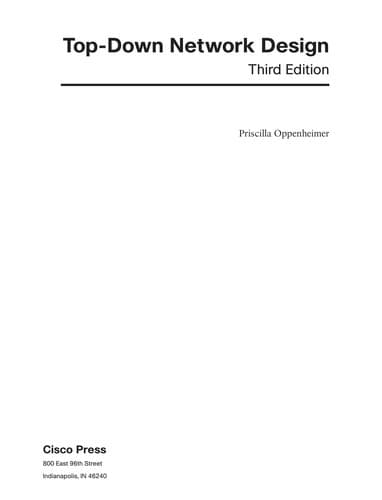 Tapa de Top-down network design