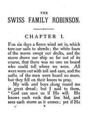 Tapa de The Swiss family Robinson [by J.D. Wyss] in words of one syllable by Mary Godolphin