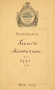 Tapa de Arrêt définitif du peuple souverain. Du 20 septembre 1791