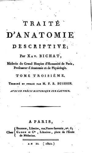 Tapa de Traité d'anatomie descriptive