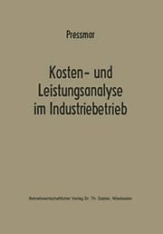 Tapa de Kosten- und Leistungsanalyse im Industriebetrieb