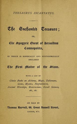 Tapa de Thesaurus incantatus