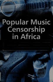 Tapa de POPULAR MUSIC CENSORSHIP IN AFRICA; ED. BY MICHAEL DREWETT
