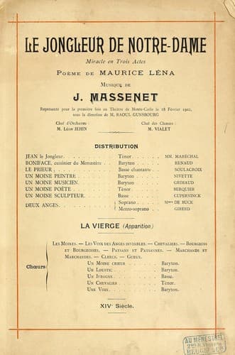 Tapa de Le jongleur de Notre-Dame