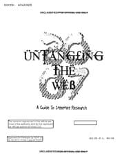 Tapa de Untangling The Web