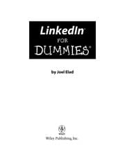 Tapa de LinkedIn for dummies