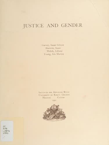 Tapa de Justice and gender