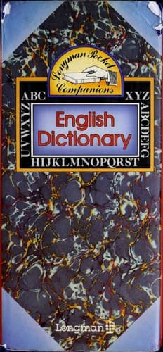 Tapa de English dictionary.
