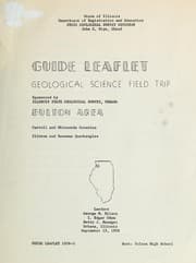 Tapa de Guide leaflet, geological science field trip, Fulton area