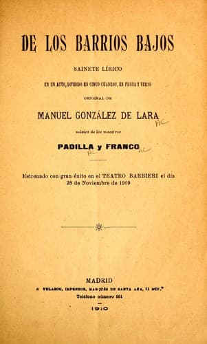 Tapa de De los barrios bajos