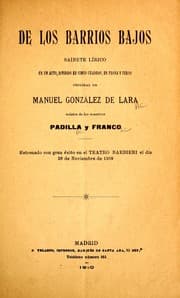 Tapa de De los barrios bajos