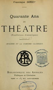 Tapa de Quarante ans de théâtre