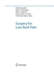 Tapa de Surgery for Low Back Pain