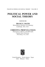 Tapa de Political Power and Social Theory, Volume 19 (Political Power and Social Theory)