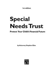 Tapa de Special needs trust
