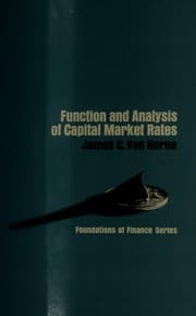 Tapa de Function and analysis of capital market rates