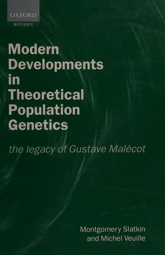 Tapa de Modern developments in theoretical population genetics