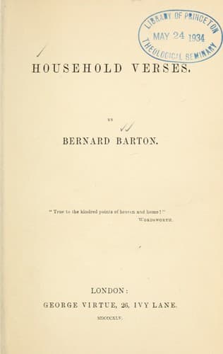 Tapa de Household verses