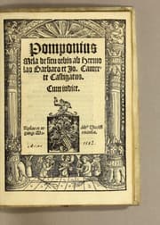 Tapa de Pomponius Mela De situ orbis ab Hermolao Barbaro et Jo. Camerte castigatus