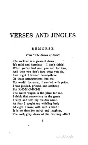 Tapa de Verses and jingles.
