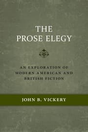 Tapa de The prose elegy
