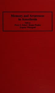 Tapa de Memory and awareness in anesthesia