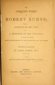 Tapa de The complete works of Robert Burns