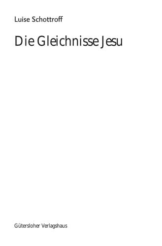 Tapa de Die Gleichnisse Jesu