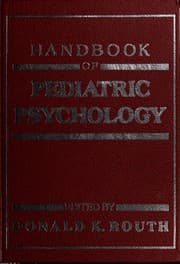Tapa de Handbook of pediatric psychology