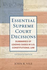 Tapa de Essential Supreme Court decisions