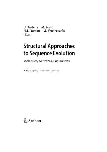Tapa de Structural approaches to sequence evolution