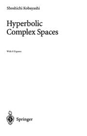 Tapa de Hyperbolic complex spaces