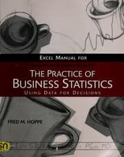 Tapa de The Practice of Business Statistics Excel Manual
