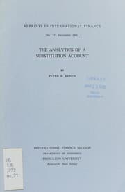 Tapa de The analytics of a substitution account