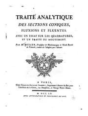 Tapa de Traité analytique des sections coniques, fluxions et fluentes: Avec un essai ..