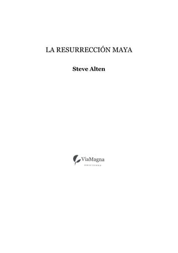 Tapa de La Resurreccio n maya