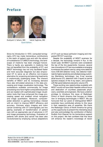 Tapa de Advances in MDCT
