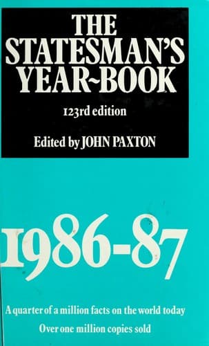 Tapa de Statesman's Year-Book