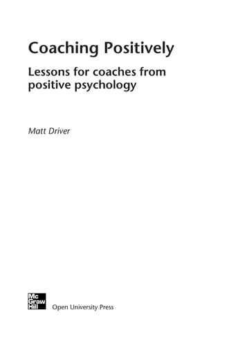 Tapa de Coaching positively