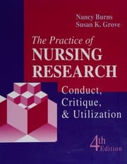 Tapa de The practice of nursing research
