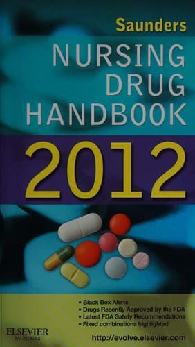 Tapa de Saunders Nursing Drug Handbook