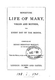 Tapa de Miniature Life Of Mary Virgin And Mother