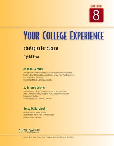 Tapa de Your college experience