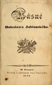 Tapa de Básne Boleslawa Jablonského