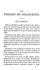 Tapa de The theory of colouring